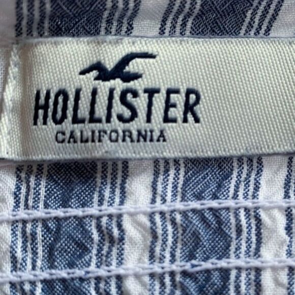 Hollister Striped Ruffle-Hem Mini Dress- Med - Picture 6 of 6